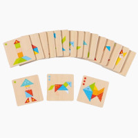 Bunte Tangram Welt
