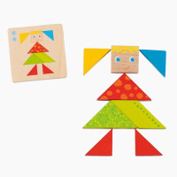 Bunte Tangram Welt