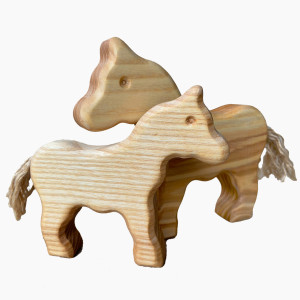 Holzpferd Die 2 kleinen Stromberger
