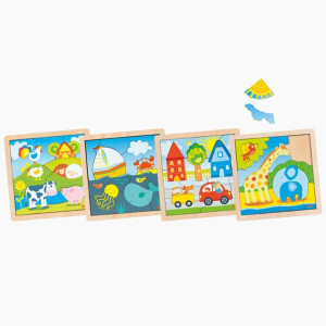 Konturpuzzle 4er Set