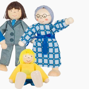 Biegepuppen City Familie 6 Teilig