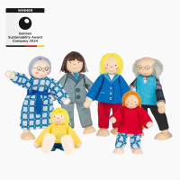 Biegepuppen City Familie 6 Teilig