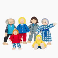 Biegepuppen City Familie 6 Teilig