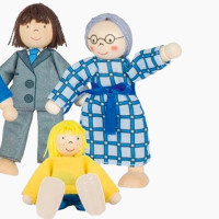 Biegepuppen City Familie 6 Teilig