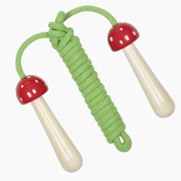 Springseil Fliegenpilz mit Holzgriffen