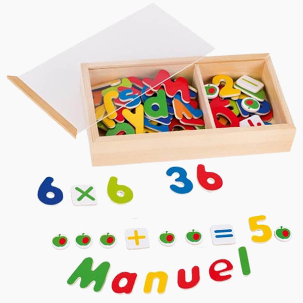 Magnet-Alphabet und Zahlen-Set