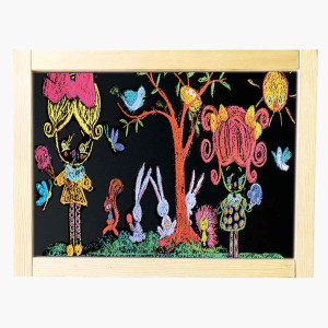 Magnetische Tafel – Umklappbare Kreidetafel