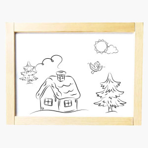 Magnetische Tafel – Umklappbare Kreidetafel