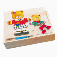 Bino Ankleidepuzzle Mutter und Kind
