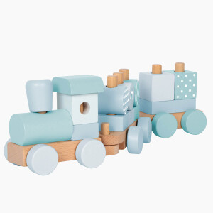 Holzzug blau