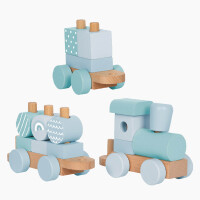 Holzzug blau