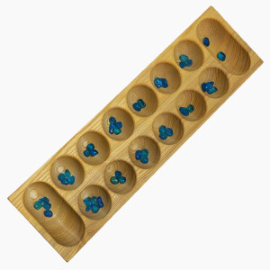 Kalaha Esche mit Glassteinchen