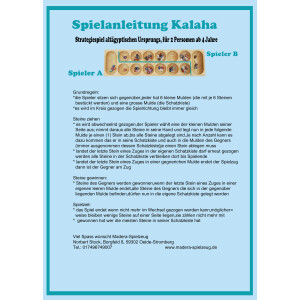 Kalaha Esche mit Glassteinchen