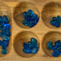 Kalaha Ahorn Klapp Glassteinchen
