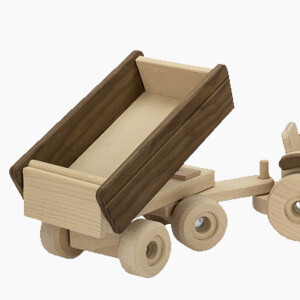 Traktor mit Anh&auml;nger Goki nature