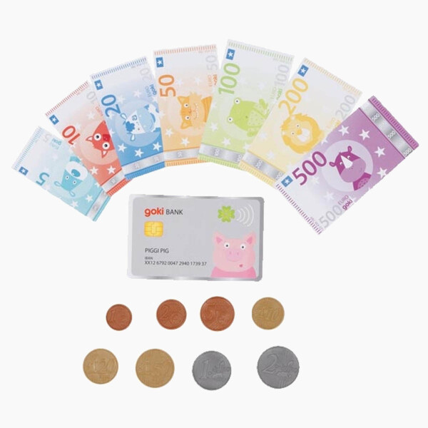 Spielgeld Tierische Taler und Kreditkarte