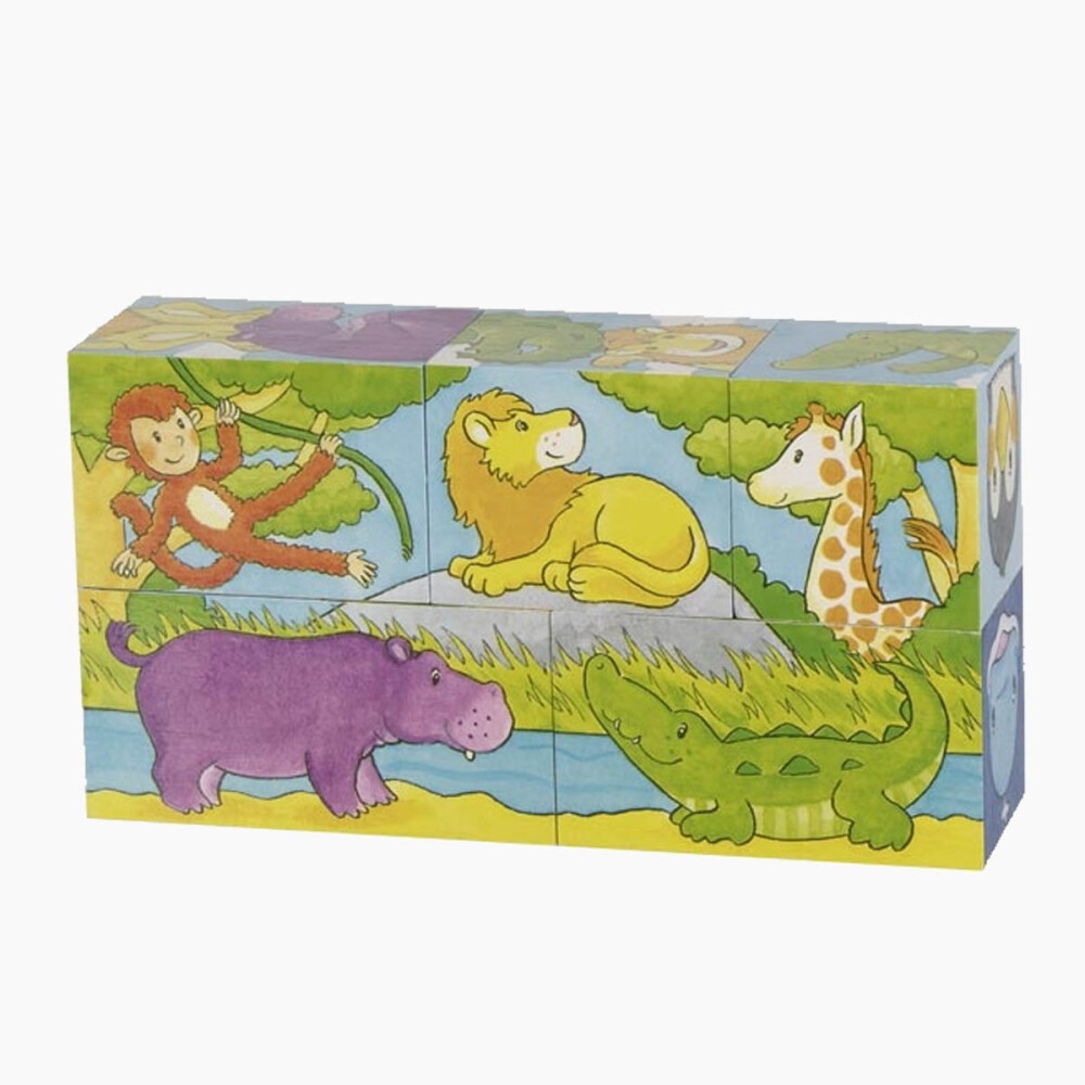 Würfelpuzzle Safari und Arktis