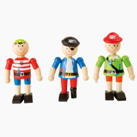 Holzfiguren Piraten Set