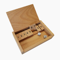 Würfelspiel Shut the box Reiseetui