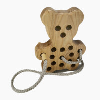 Holz Fädelspiel Bär
