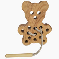 Holz Fädelspiel Bär