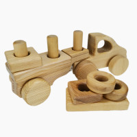 Steckspielzeug Holz Lastwagen