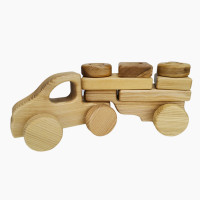 Steckspielzeug Holz Lastwagen