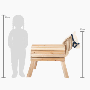 Holzpferd kompakt,Voltigierpferd