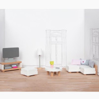 Puppenmöbel Style, Wohnzimmer