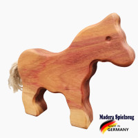 Holz Pferd der kleine Stromberger Pflaumenholz