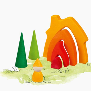 Zwergenhaus Regenbogen