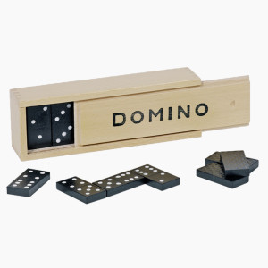 Dominospiel im Holzkasten 28 Steine