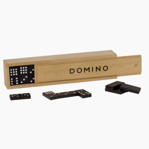 Dominospiel im Holzkasten 55 Steine