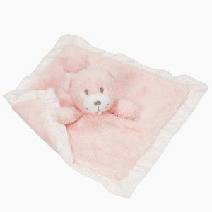 Kuscheltuch Bär rosa