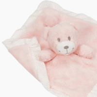 Kuscheltuch Bär rosa