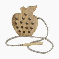 Holz Fädelspiel Apfel