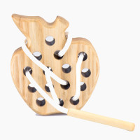 Holz Fädelspiel Apfel