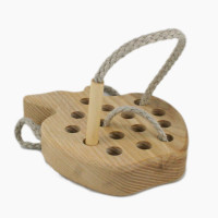 Holz Fädelspiel Apfel
