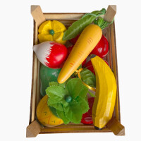 Obst und Gemüse in Kiste