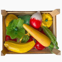 Obst und Gemüse in Kiste